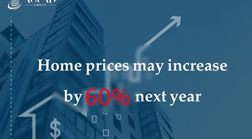 Real estate prices will increase by 60% next year